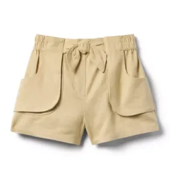 Janie and Jack Skirts & Shorts-The Bow Cargo Short wheat field