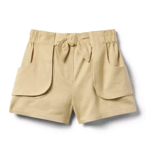 Janie and Jack Skirts & Shorts-The Bow Cargo Short wheat field
