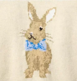 Janie and Jack Sweaters & Sweatshirts-The Bunny Sweater fluffy bunny heather