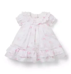 Janie and Jack Dresses-The Bunny Toile Baby Dress white bunny toile