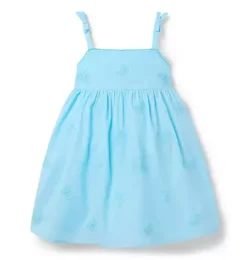 Janie and Jack Dresses-The Butterfly Dream Dress turquoise sky