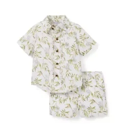 Janie and Jack Sets-The Cabana Matching Baby Set white koala