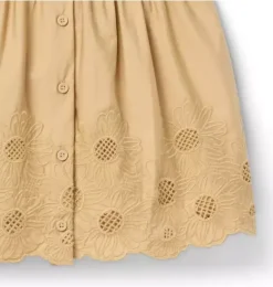 Janie and Jack Dresses-The Cargo Floral Hem Dress prairie brown