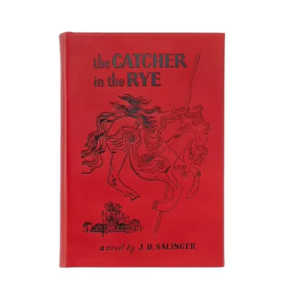 Janie and Jack Books-THE CATCHER IN THE RYE LEATHER EDITION red