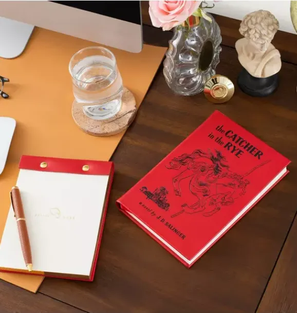 Janie and Jack Books-THE CATCHER IN THE RYE LEATHER EDITION red