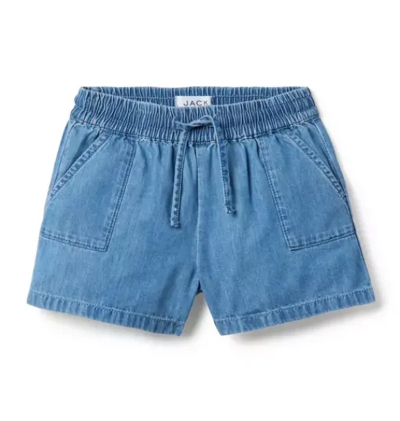 Janie and Jack Skirts & Shorts-The Chambray Short zoe medium wash