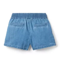 Janie and Jack Skirts & Shorts-The Chambray Short zoe medium wash