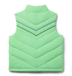Janie and Jack Blazers & Vests|Jackets & Coats-The Chevron Quilted Vest neon green