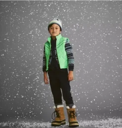 Janie and Jack Blazers & Vests|Jackets & Coats-The Chevron Quilted Vest neon green
