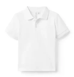 Janie and Jack Polos-The Classic Pique Polo white