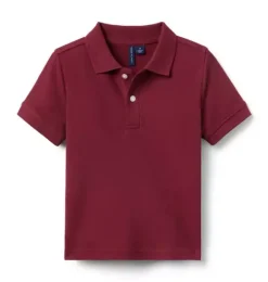 Janie and Jack Polos-The Classic Pique Polo maroon