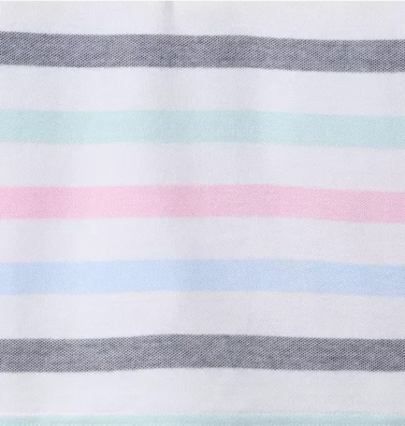 Janie and Jack Polos-The Classic Striped Pique Polo white stripe