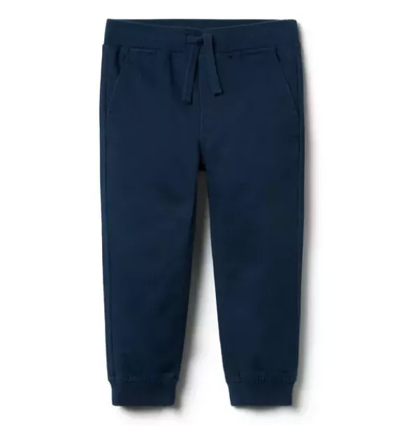 Janie and Jack Pants-The Classic Twill Jogger merchant marine