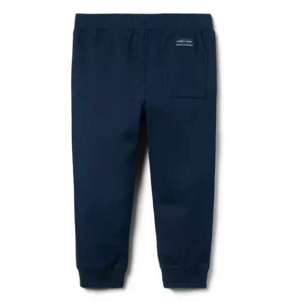Janie and Jack Pants-The Classic Twill Jogger merchant marine