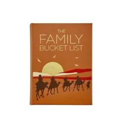 Janie and Jack Books-THE FAMILY BUCKET LIST LEATHER EDITION tan