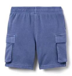 Janie and Jack Matching Sets|Shorts-The French Terry Cargo Short rainy blue