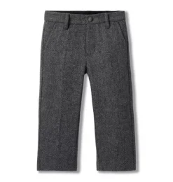 Janie and Jack Suiting|Pants-The Herringbone Pant grey heather herringbone