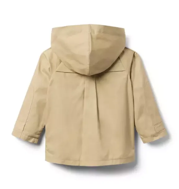 Janie and Jack Jackets & Coats-The Hooded Trench Coat khaki