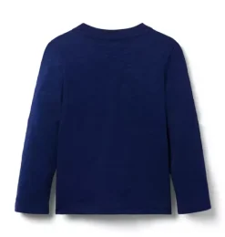 Janie and Jack Tees-The Long Sleeve Slub Tee merchant marine
