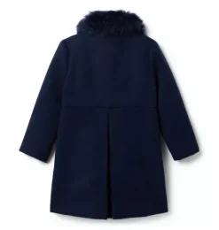 Janie and Jack Jackets & Coats-The Luxe Collar Coat dark marine