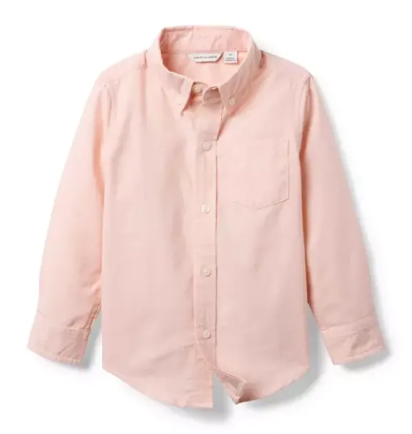 Janie and Jack Shirts-The Oxford Shirt rosy coral heather