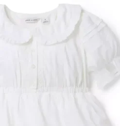 Janie and Jack Dresses-The Pintuck Tiered Dress white
