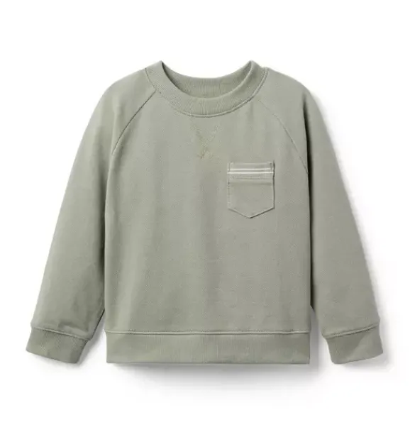 Janie and Jack Matching Sets|Sweaters & Sweatshirts-The Pique Sweatshirt pine shadow