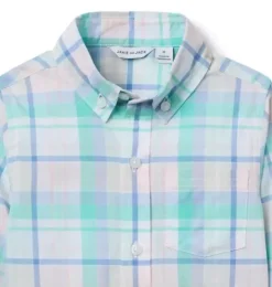 Janie and Jack Shirts-The Plaid Shirt fresh mint plaid