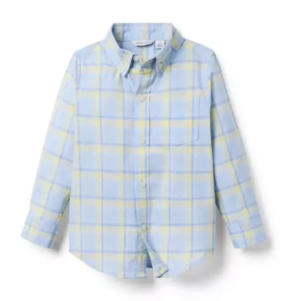 Janie and Jack Shirts-The Plaid Shirt cloudy blue plaid