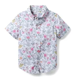 Janie and Jack Suiting|Shirts-The Poplin Shirt white floral