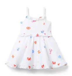 Janie and Jack Dresses-The Seas The Day Dress white ocean icon
