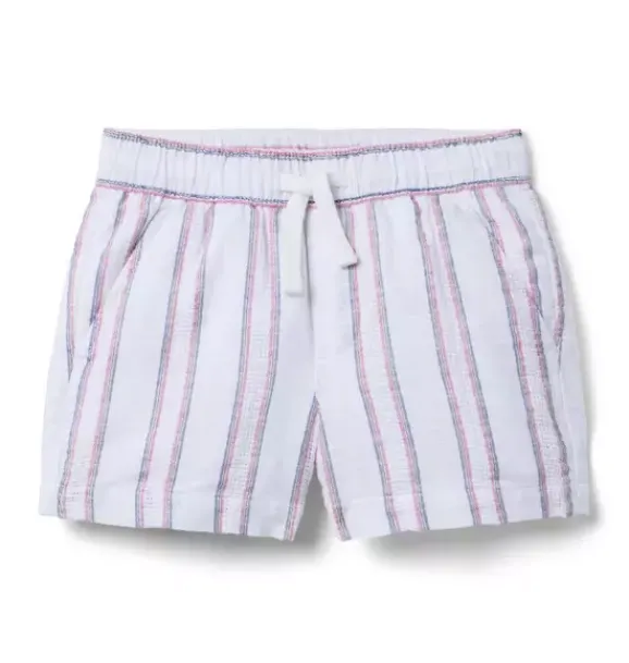 Janie and Jack Matching Sets|Shorts-The Shortest Short white stripe