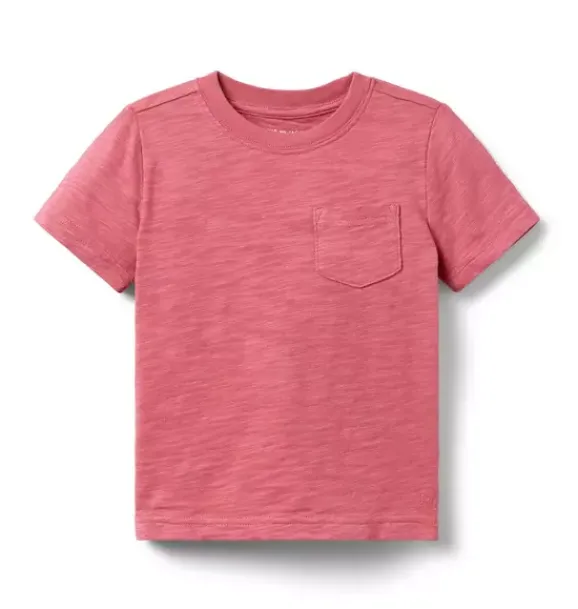 Janie and Jack Tees-The Slub Tee rose heather