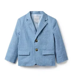 Janie and Jack Blazers & Vests|Jackets & Coats-The Tattersall Blazer pebble beach tattersall