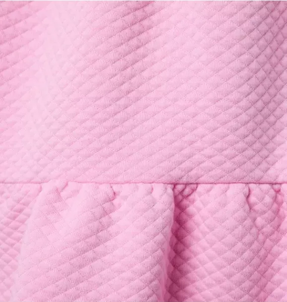 Janie and Jack Dresses-The Tiered Quilted Dress preppy pink