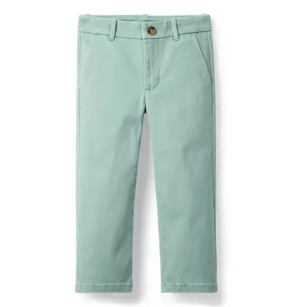 Janie and Jack Pants-The Twill Pant heather jade