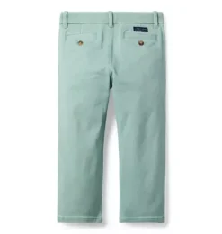 Janie and Jack Pants-The Twill Pant heather jade