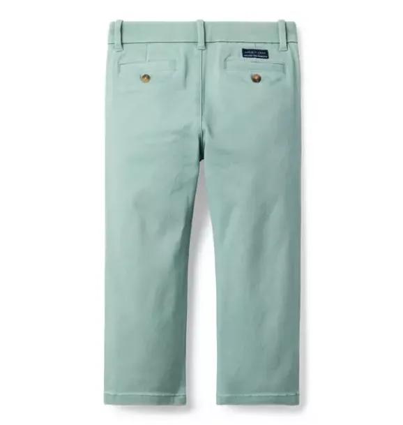 Janie and Jack Pants-The Twill Pant heather jade