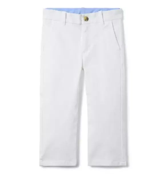Janie and Jack Pants-The Twill Pant white