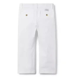 Janie and Jack Pants-The Twill Pant white