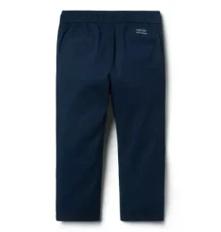 Janie and Jack Pants-The Twill Pull-On Pant merchant marine
