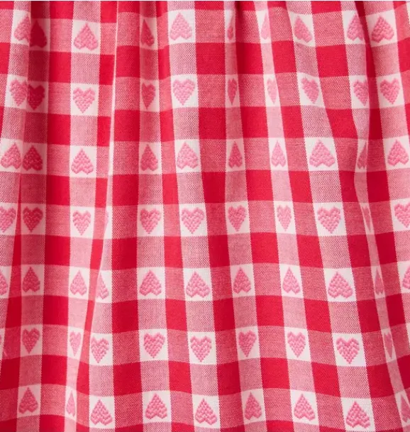 Janie and Jack Dresses-The Valentine Gingham Dress bright ruby gingham