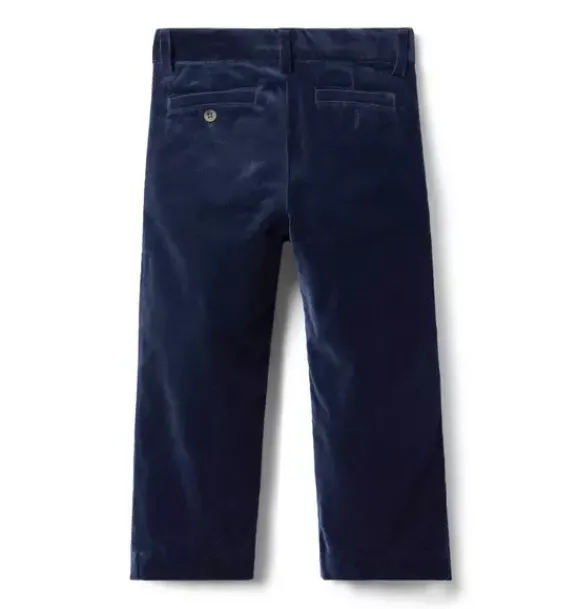 Janie and Jack Suiting|Pants-The Velvet Party Pant dark marine