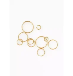Janie and Jack Kids Accessories|Jewelry-Thin Hoop 8mm Earrings gold
