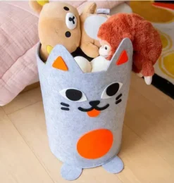 Janie and Jack Storage-Tidy Bag Cat grey