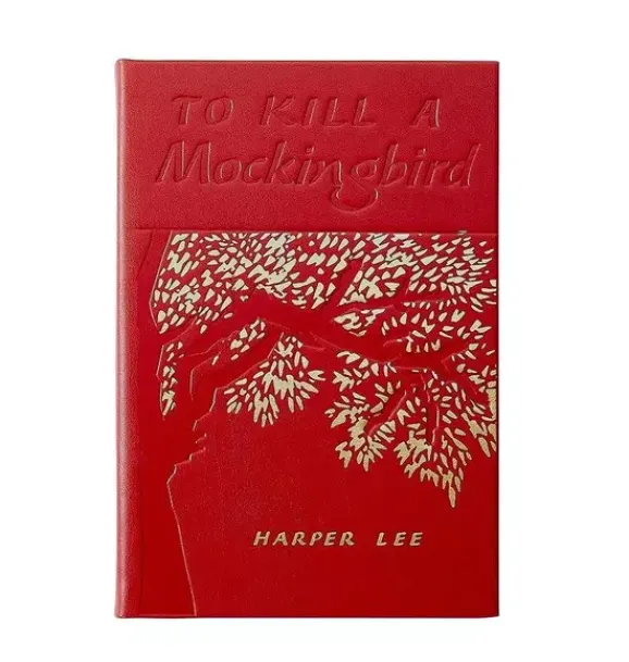 Janie and Jack Books-TO KILL A MOCKINGBIRD LEATHER EDITION red