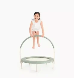 Janie and Jack Playroom-Toddler Trampoline - palm