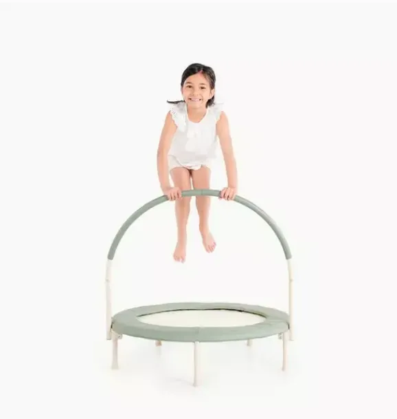 Janie and Jack Playroom-Toddler Trampoline - palm