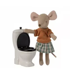 Janie and Jack Dolls-Toilet, Mouse white