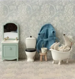 Janie and Jack Dolls-Toilet, Mouse white